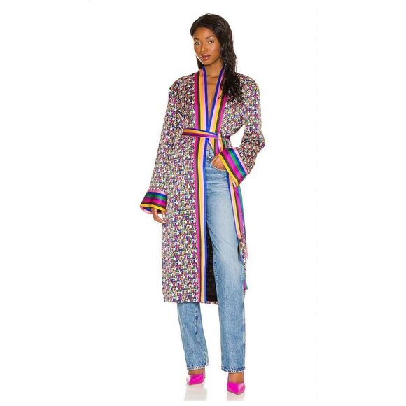 Revolve tell your friends x playboy medium robe silk - Picture 1 of 8